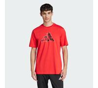 adidas Logo Graphic T-Shirt, Farbe Rot, Größe XS