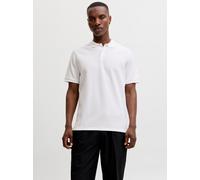 Jack & Jones "JJEAUSTIN POLO SS NOOS" Materialmix, regular fit (90333525-XS) weiß detail:classic