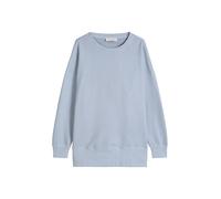 Sweatshirt MARC O'POLO "mit recycelter Baumwolle", Damen, Gr. XS, grau horizon, Obermaterial: 100% Baumwolle, unifarben, loose fit, Rundhals, Rippbündchen, Sweatshirts Sweatshirt (13910667-XS) grau ho