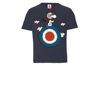 LOGOSH!RT LOGOSHIRT - Comics - Peanuts - Snoopy - Pilot - Bio T-Shirt Print - Kinder Blau-Grau 116