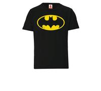 LOGOSH!RT LOGOSHIRT - DC - Superhero - Batman Logo - Bio T-Shirt Print - Kinder Schwarz 140