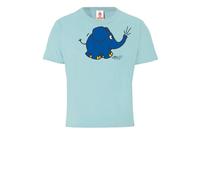 LOGOSH!RT LOGOSHIRT - Die Sendung mit der Maus - Elefant - Törö - Bio T-Shirt Print Hellblau 164