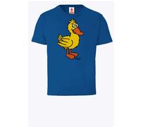 LOGOSH!RT LOGOSHIRT - Die Sendung mit der Maus - Ente - Bio T-Shirt Print - Kinder - Jungen & Mädchen Blau 128
