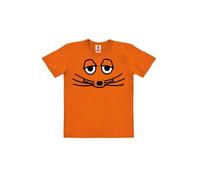 LOGOSH!RT LOGOSHIRT - Die Sendung mit der Maus - Maus Gesicht - Bio T-Shirt Print - Kinder - Jungen & Mädchen Orange 116