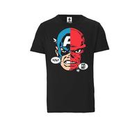 LOGOSH!RT LOGOSHIRT - Marvel - Captain America - Red Skull - Bio T-Shirt Schwarz XL