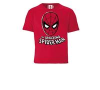 LOGOSH!RT LOGOSHIRT - Marvel Comics - Spider-Man - Maske - Bio T-Shirt Print - Junge & Mädchen Rot 92/98