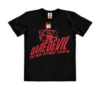 LOGOSH!RT LOGOSHIRT - Marvel - Daredevil - Bio T-Shirt - Kinder - 100% Organic Schwarz 128