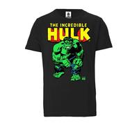 LOGOSH!RT LOGOSHIRT - Marvel - The Incredible Hulk - Bio - Organic T-Shirt Schwarz M