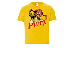 LOGOSH!RT LOGOSHIRT - Pippi Langstrumpf & Herr Nilsson - Bio T-Shirt - Kinder Gelb 116