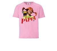 LOGOSH!RT LOGOSHIRT - Pippi Langstrumpf & Herr Nilsson - Bio T-Shirt - Kinder Hellrosa 164