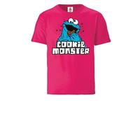 LOGOSH!RT LOGOSHIRT - Sesamstrasse - Krümelmonster "Cookie Monster" - Kinder Pink 104