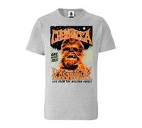 LOGOSH!RT LOGOSHIRT - Star Wars - Chewbacca - Kashyyyk- Organic T-Shirt Grau-meliert XS
