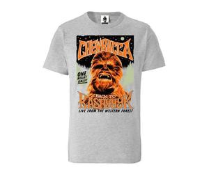 LOGOSH!RT LOGOSHIRT - Star Wars - Chewbacca - Kashyyyk- Organic T-Shirt Grau-meliert XS