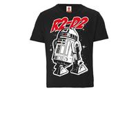 LOGOSH!RT LOGOSHIRT - Star Wars - Droide - R2-D2 - Kinder Bio T-Shirt Print - Grafik Schwarz 92/98