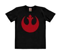 LOGOSH!RT LOGOSHIRT - Star Wars - Rebel Alliance - Logo - Kinder - Bio T-Shirt Schwarz 92/98