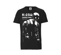 LOGOSH!RT LOGOSHIRT - Star Wars - Rogue One - K-2SO - Organic T-Shirt Schwarz XL