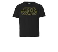 LOGOSH!RT LOGOSHIRT - Star Wars - Schriftzug - Logo - Organic - Bio T-Shirt Print - Kinder Schwarz 176
