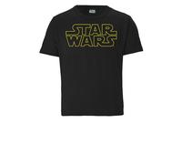 LOGOSH!RT LOGOSHIRT - Star Wars - Schriftzug - Logo - Organic - Bio T-Shirt Print - Kinder Schwarz 92/98