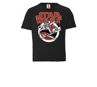 LOGOSH!RT LOGOSHIRT - Star Wars - Starfighter - X-Wings - Kinder - Bio T-Shirt Schwarz 92/98