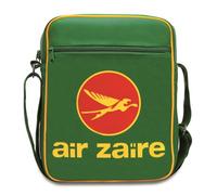 Logoshirt® Air Zaire I Logo I Umhängetasche I Schultertasche I Retro-Sporttasche I Medium I Kunstleder I Hochformat I grün I Lizenziertes Originaldesign