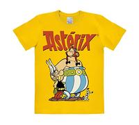 Logoshirt®️ Asterix & Obelix mit Idefix T-Shirt Unisex I Motiv-Shirt kurzärmlig Rundhalskragen I Lizenziertes Originaldesign I hochwertiger Logo-Print I 100% Baumwolle I Vintage T-Shirt