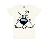 Logoshirt® Asterix der Gallier I Idefix I Gesicht | T-Shirt Print | Damen & Herren | kurzärmlig | kurzärmlig I Weiss | Lizenziertes Originaldesign | Größe XXL