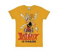 Logoshirt® Asterix le Gaulois I Zaubertrank I Slimfit T-Shirt Print I Damen & Herren I kurzärmlig I gelb I Lizenziertes Originaldesign I Größe XL
