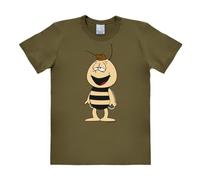 Logoshirt® Biene Maja I Willi I T-Shirt Print I Damen & Herren I kurzärmlig I olivgrün I Lizenziertes Originaldesign I Größe 4XL