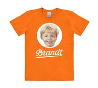 Logoshirt Herren Brandt 70´S-Zwieback Freizeithemd, Orange (Bright Orange), X-Large