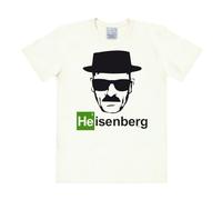 Logoshirt® Breaking Bad I Heisenberg I T-Shirt Print I Damen & Herren I kurzärmlig I Weiss I Lizenziertes Originaldesign I Größe L