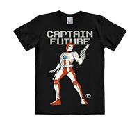 Logoshirt® Wizard of Science I Captain Future I T-Shirt Print I Damen & Herren I kurzärmlig I schwarz I Lizenziertes Originaldesign I Größe XXL