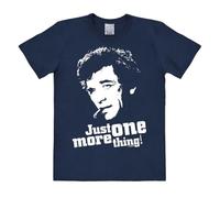Logoshirt® Columbo I Just One More Thing I T-Shirt Print I Damen & Herren I kurzärmlig I dunkelblau I Lizenziertes Originaldesign I Größe XL