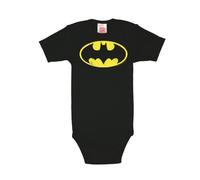 Logoshirt - Batman Baby-Body Kurzarm Junge - DC Comics - Batman - Logo Baby Strampler - schwarz - Lizenziertes Originaldesign, Größe 98-104