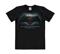 Logoshirt® DC Comics I Batman vs. Superman I Dawn of Justice I T-Shirt Print I Damen & Herren I kurzärmlig I schwarz I Lizenziertes Originaldesign I Größe XL