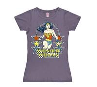 Logoshirt® DC Comics Wonder Woman Stars T-Shirt Damen violett S