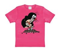 Logoshirt® TV I Der kleine Maulwurf I Hügel I T-Shirt Print I Kinder I Mädchen & Jungen I kurzärmlig I pink I Lizenziertes Originaldesign I Größe 170/176