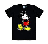Logoshirt® Disney I Mickey Mouse I T-Shirt Print I Damen & Herren I Rundhalskragen I kurzärmlig I schwarz I Lizenziertes Originaldesign, Größe M