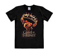 Logoshirt® Game of Thrones I Krone I T-Shirt Print I Damen & Herren I kurzärmlig I schwarz I Lizenziertes Originaldesign I Größe XS