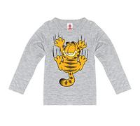 Logoshirt® Garfield Langarmshirt Kinder | Offiziell lizenziertes Garfield-Motiv, stylisches Longsleeve mit kultigem Frontprint, 100% Baumwolle, Mädchen und Jungen