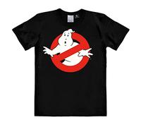 Logoshirt® Ghostbusters I Keine Geister I Logo I T-Shirt Print I Damen & Herren I kurzärmlig I schwarz I Lizenziertes Originaldesign I Größe L