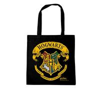 Logoshirt Baumwolltasche Harry Potter Hogwarts Logo Schwarz Lizenziertes Originaldesign