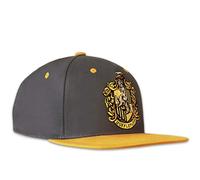 Logoshirt® Harry Potter Hufflepuff Logo Snapback Cap Damen & Herren | Offiziell lizenzierte Harry Potter-Kappe, Hufflepuff-Wappen mit hochwertiger 3D-Stickerei, aus 100% Baumwolle, Fanartikel