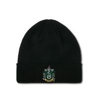Strickmütze LOGOSHIRT "Harry Potter - Slytherin", Damen, schwarz, 100% Acryl, bestickt, Mützen Strickmütze, mit toller Stickerei (91575137-0) schwarz