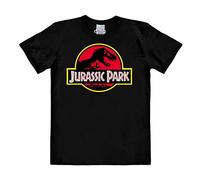 Logoshirt® Jurassic Park I T-Rex I Logo I T-Shirt Print I Damen & Herren I kurzärmlig I schwarz I Lizenziertes Originaldesign I Größe 5XL