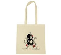 Logoshirt® Krtek Der kleine Maulwurf Baumwolltasche 38x42 cm | Der kleine Maulwurf - original, süßes Cartoon-Motiv für Maulwurf-Fans, bedruckt, lange Henkel, ideal für Alltag und Einkauf