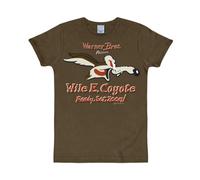 Logoshirt® Looney Tunes Coyote T-Shirt Damen & Herren | Offiziell lizenziertes Looney Tunes-Merch, Coyote "Ready, Set, Zoom!"-Motiv, 100% Baumwolle, Cartoon T-Shirt mit Frontprint