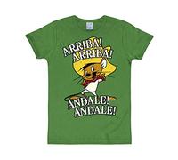 T-Shirt LOGOSHIRT "Looney Tunes - Arriba Andale", Damen, Gr. L, grün, 100% Baumwolle, bedruckt, normal, Rundhals, Shirts T-Shirt, mit Speedy Gonzales Aufdruck (97658913-L) grün