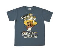 Logoshirt® Looney Tunes I Speedy Gonzalez I Arriba Andale I T-Shirt Print I Damen & Herren I kurzärmlig I blau I Lizenziertes Originaldesign I Größe XXL