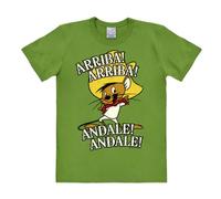 Logoshirt® Looney Tunes I Speedy Gonzalez I Arriba Andale I T-Shirt Print I Damen & Herren I kurzärmlig I hellgrün I Lizenziertes Originaldesign I Größe XS