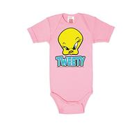Body LOGOSHIRT, Jungen, Gr. 62/68, EURO-Größen, pink, 100% Baumwolle, bedruckt, kurz, Rundhals, Bodys Body, mit süßem Tweety-Aufdruck (11859569-62) pink
